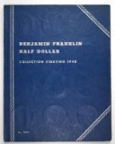 Group of (22) Franklin Silver Half Dollars in 1948 Whitman Folder