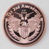 Osborne Mint 2nd Amendment 1oz. .999 Fine Copper