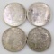 Group of (4) 1921 P Morgan Silver Dollars