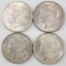 Group of (4) 1921 P Morgan Silver Dollars