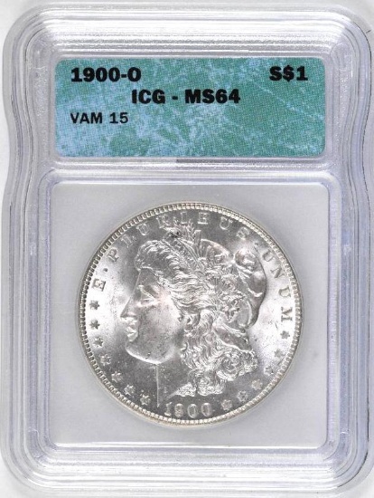 1900 O Morgan Silver Dollar (ICG) MS64