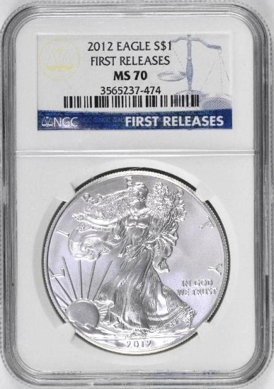 2012 American Silver Eagle 1oz. (NGC) MS70