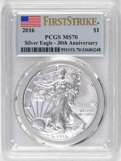 2016 American Silver Eagle 1oz. (PCGS) MS70