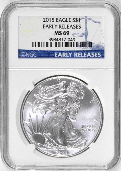 2015 American Silver Eagle 1oz. (NGC) MS69