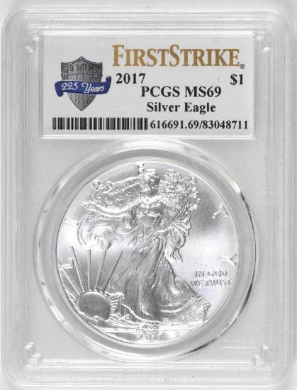 2017 American Silver Eagle 1oz. (PCGS) MS69