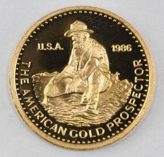 Rare 1986 Engelhard Prospector 1oz. .999 Fine Gold