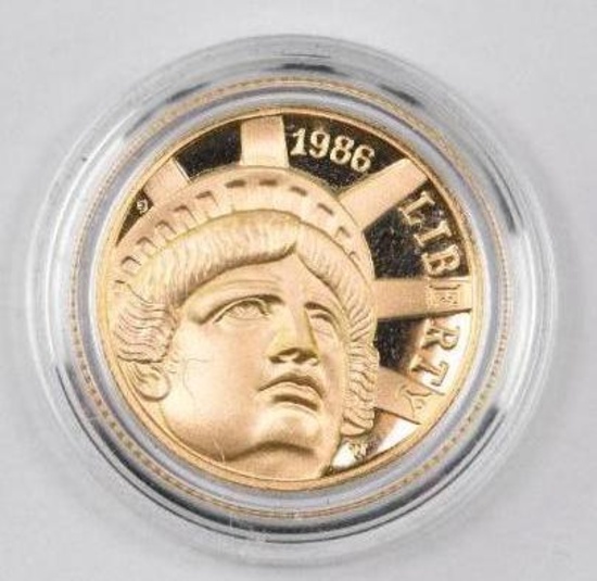 1986 $5 Statue of Liberty Commemorative Gold Proof