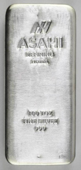 Asahi 100oz. .999 Fine Silver
