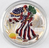 2006 American Silver Eagle 1oz. Colorized