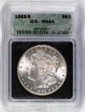 1882 S Morgan Silver Dollar (ICG) MS64