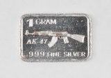 Art Bar 1 Gram .999 Fine Silver