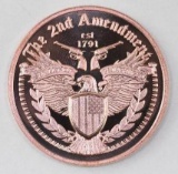 Osborne Mint 2nd Amendment 1oz. .999 Fine Copper