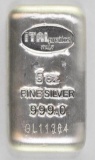 Italpreziosi Precious Metals 5oz. .999 Fine Silver Ingot/Bar