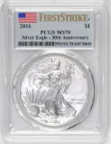 2016 American Silver Eagle 1oz. (PCGS) MS70