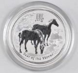 2014 Australia 50 Cents Year of the Horse 1/2oz. .999 Fine Silver