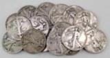 Group of (20) Walking Liberty Silver Half Dollars