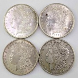 Group of (4) 1921 P Morgan Silver Dollars