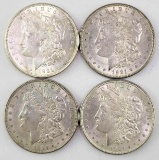 Group of (4) 1921 P Morgan Silver Dollars
