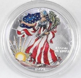 1999 American Eagle 1oz. .999 Fine Silver Colorized