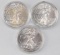 Group of (3) 2015 American Silver Eagle 1oz.