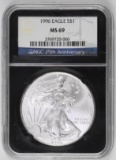 1996 American Eagle Silver 1oz. (NGC) MS69