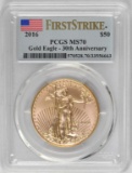 2016 $50 American Gold Eagle 1oz. (PCGS) MS70