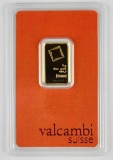 Valcambi Suisse 5 Grams .9999 Fine Gold