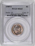 1949 S Jefferson Nickel (PCGS) MS65