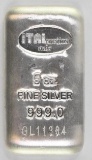 Italpreziosi Precious Metals 5oz. .999 Fine Silver Ingot/Bar