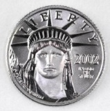 2002 $25 American Eagle 1/4oz. .9995 Fine Platinum