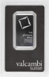 Valcambi Suisse 1oz. .9995 Fine Platinum