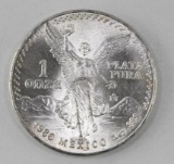 1986 Mexico Libertad 1oz. .999 Fine Silver