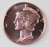 Osborne Mint Mercury 1oz. .999 Fine Copper