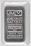 HTF Johnson Matthey 1oz. .999 Fine Silver Ingot/Bar