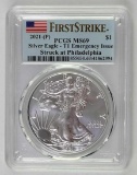 2021 P American Silver Eagle 1oz. - T1 Emergency Issue (PCGS) MS69 First Strike