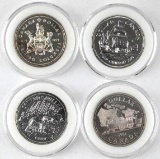 Group of (4) Canada Silver Dollars 1971, 1979, 1980 & 1981