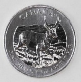 2013 $5 Wild life Series Pronghorn Antelope 1oz. .9999 Fine Silver