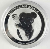 2020 P $1 Australia Koala 1oz. .9999 Fine Silver