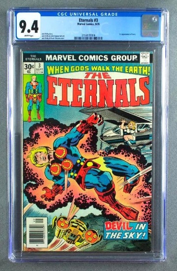 CGC Graded Marvel Comics Eternals No. 3 Comic Book