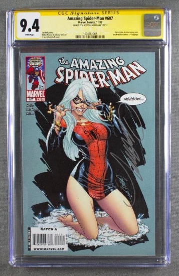 Signed CGC Graded Marvel Comics Amazing Spider-Man No. 607 Comic Book