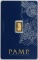 PAMP Suisse 1 Gram .9999 Fine Gold Ingot/Bar