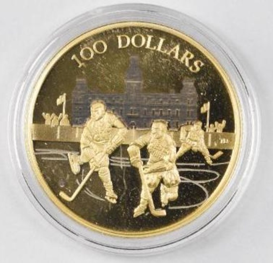 2006 Canada 14-karat Gold $100 Coin - 75th Game of the World's Longest Hockey Series