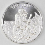 2021 Intaglio Mint Yeti 1oz. .999 Fine Silver