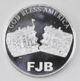 Let's Go Brandon God Bless America (FJB) 1oz. .999 Fine Silver Round