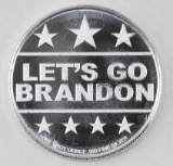 Let's Go Brandon God Bless America (FJB) 1oz. .999 Fine Silver Round