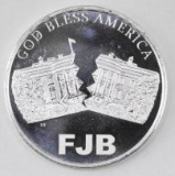 Let's Go Brandon God Bless America (FJB) 1oz. .999 Fine Silver Round