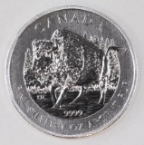 2013 $5 Wild life Series Wood Bison 1oz. .9999 Fine Silver