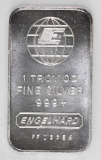 Engelhard 1oz. .999 Fine Silver Ingot/Bar