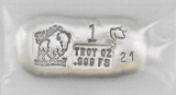 Bison Bullion 1oz. .999 Fine Silver Ingot/Bar