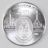 2011Medjugorje - Miraculous Medal 1oz. .999 Fine Silver